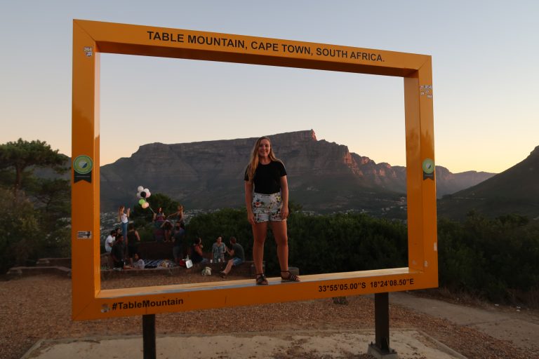 View from Signal Hill on sunset bus tour
